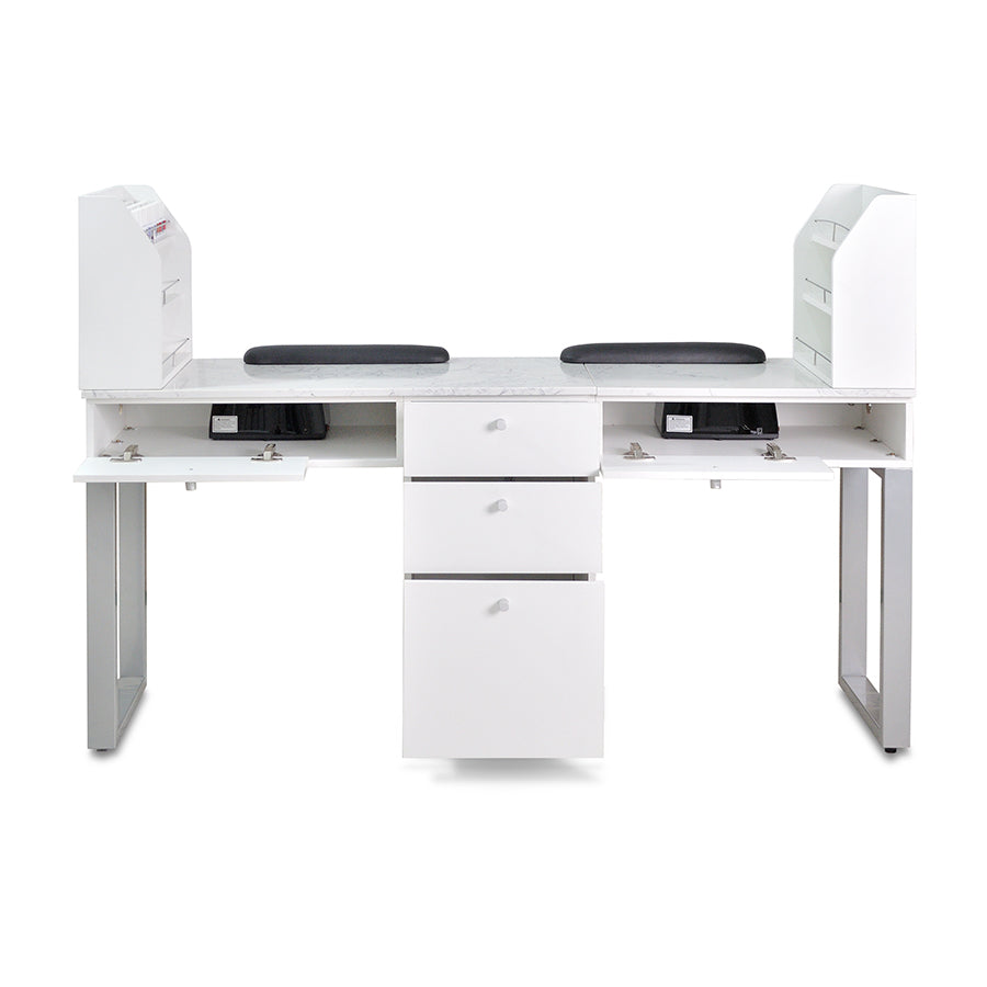 Regis Nail Table Marble Top Double-7
