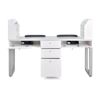 Regis Nail Table Marble Top Double-7