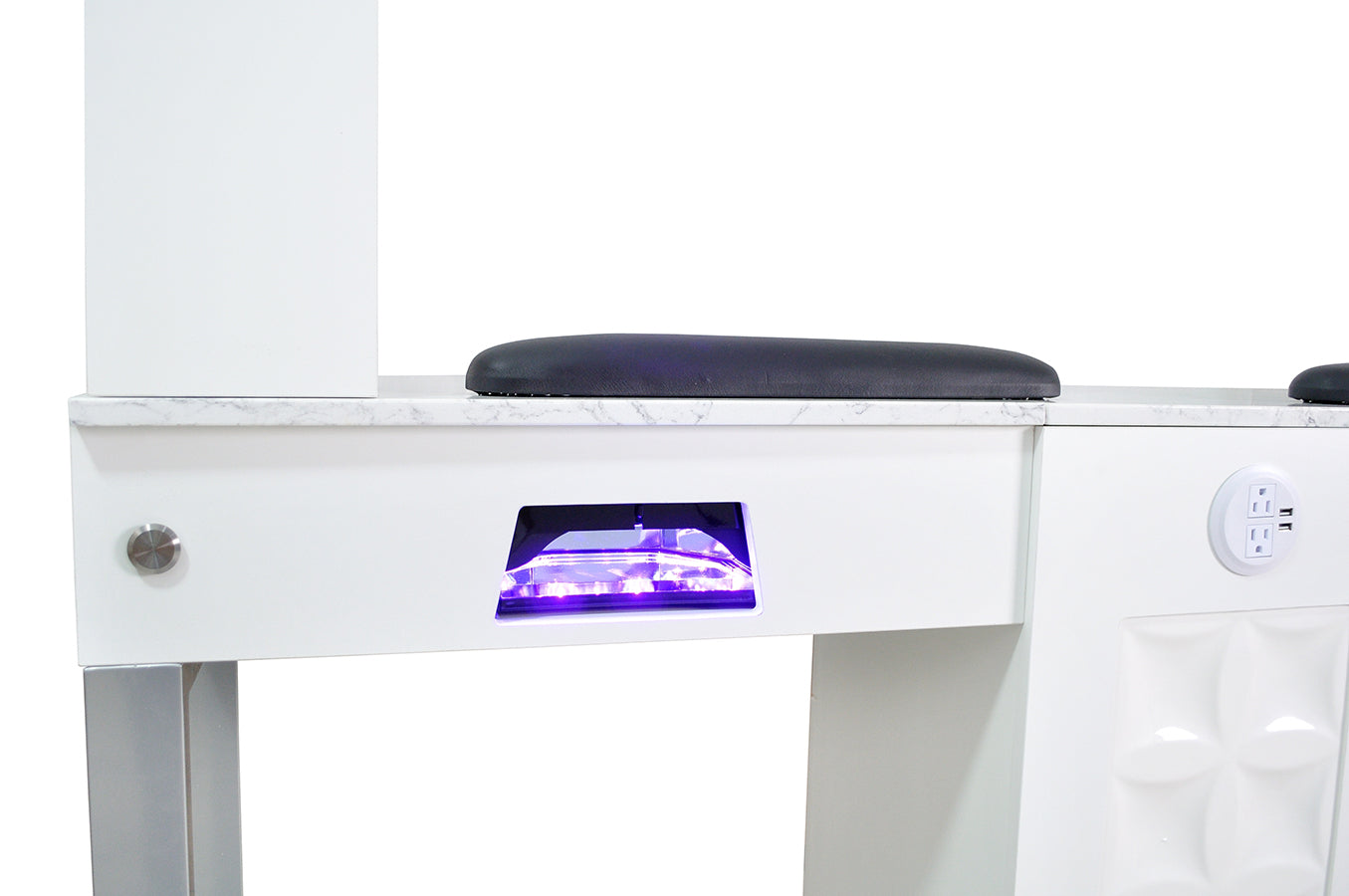 Regis Nail Table Marble Top Double-9