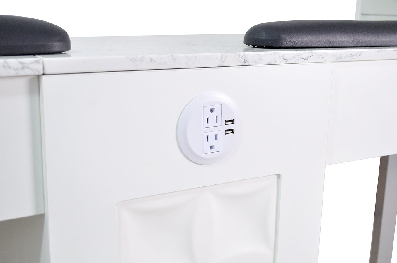 Regis Nail Table Marble Top Double-11