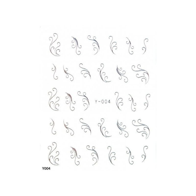 ANS Nail Tattoo- Y004 Silver