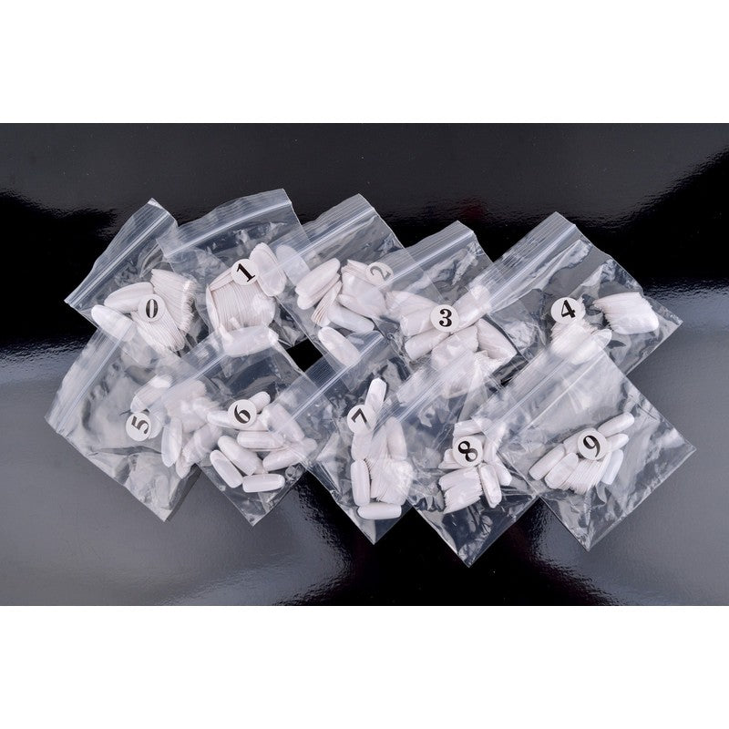 ANS Almond Tip - White - #00-09 - 500pcs