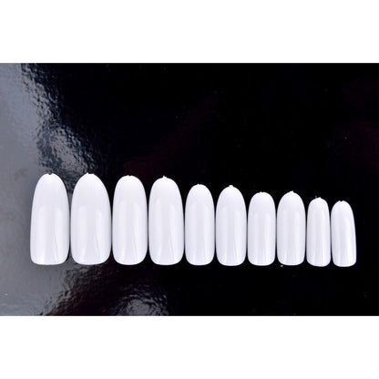 ANS Almond Tip - White - #00-09 - 500pcs