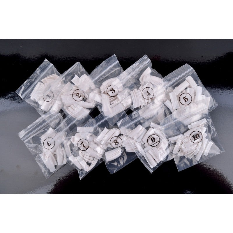 ANS French Square Tip - White - #01-10 - 500pcs
