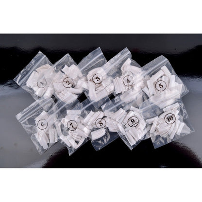 ANS French Square Tip - White - #01-10 - 500pcs
