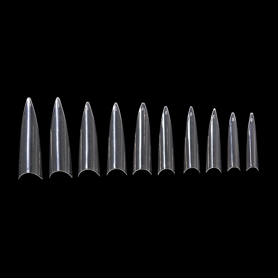 ANS French Stiletto - Clear - #00 - 09 - 500pcs