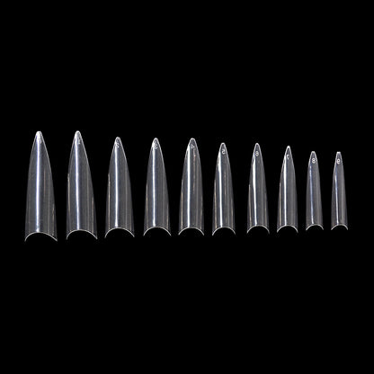 ANS French Stiletto - Clear - #00 - 09 - 500pcs
