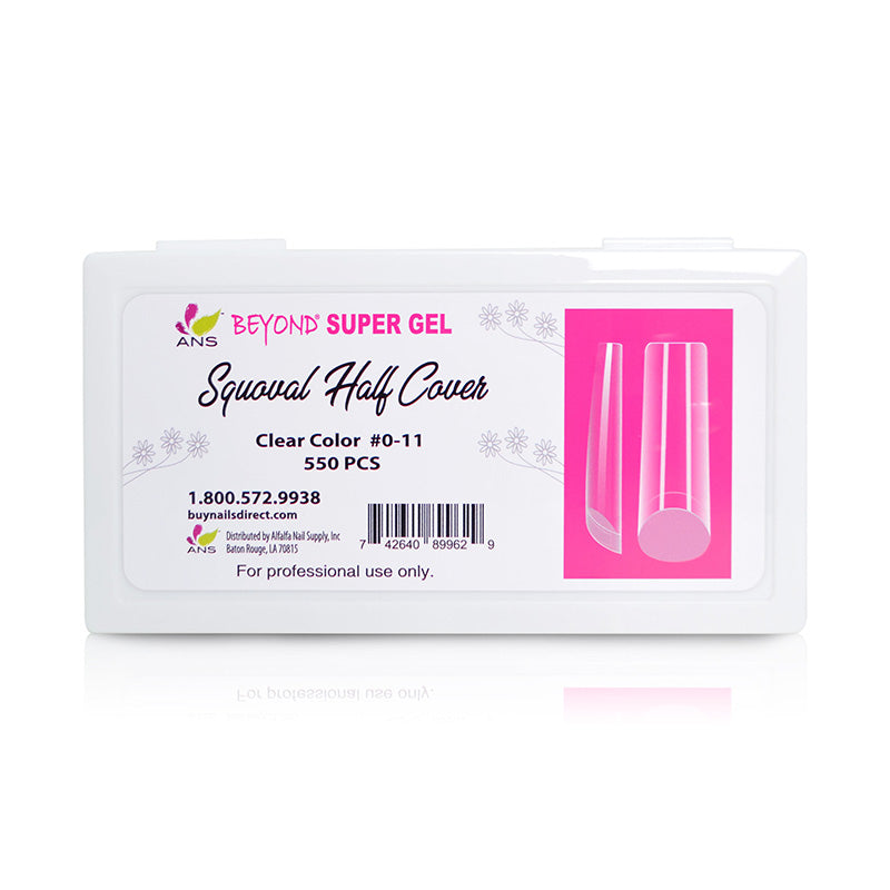 Beyond Super Gel Squoval French Cover - #00 -11 - 550pcs