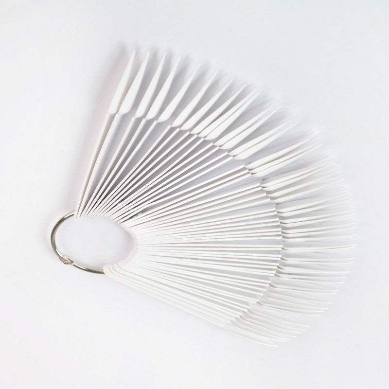 Nail Display Tip Stiletto White (50ct)
