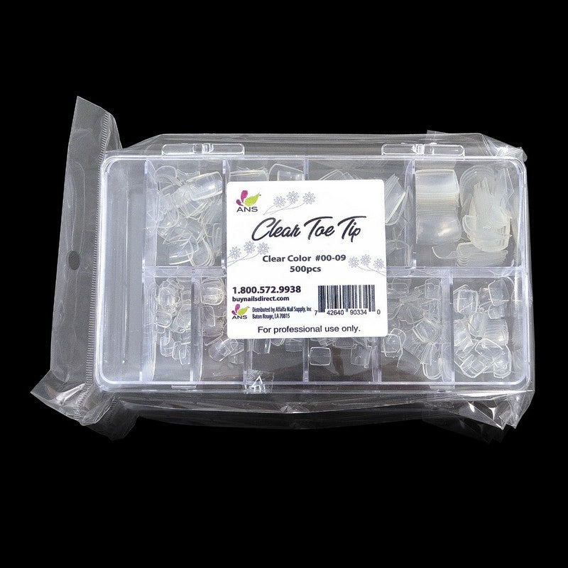 ANS Clear Toe Tip #00 - 09 - 500pcs