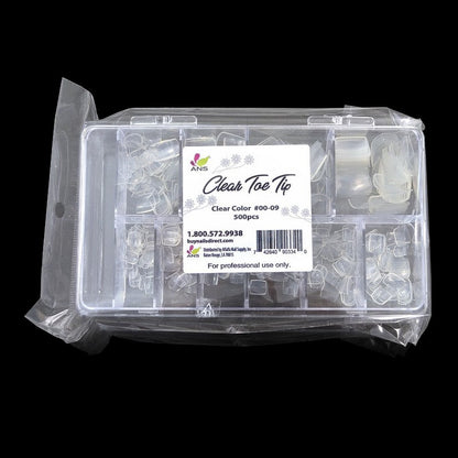 ANS Clear Toe Tip #00 - 09 - 500pcs