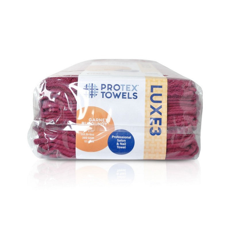 ProProTex Luxe3 Thick Towel Burgundy 16" x 29" - 12 ct