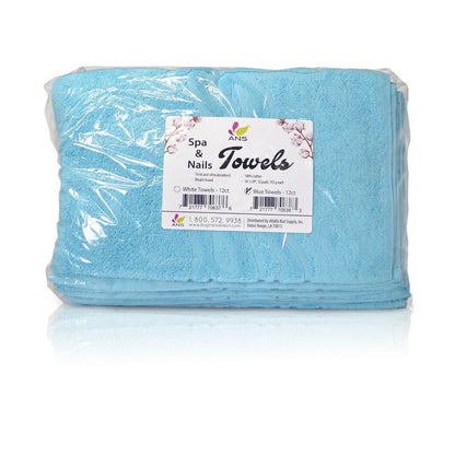 ANS Towel Thick Blue w/ Nail & Spa logo