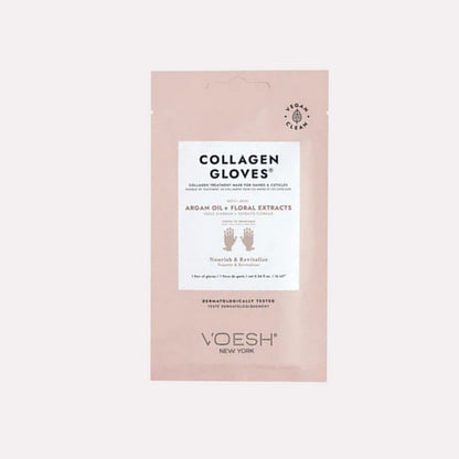 Voesh Collagen Gloves w/Argan Oil & Floral Extract 1pr