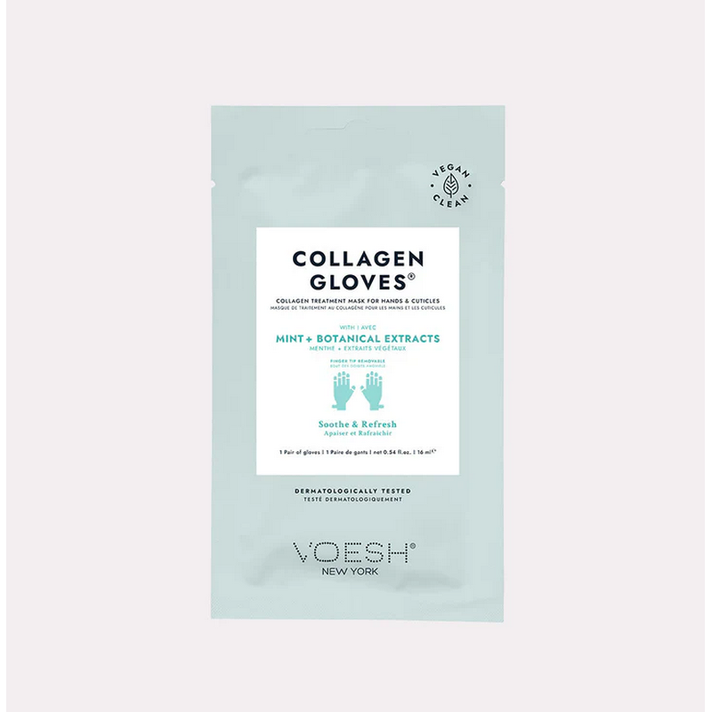 Voesh Collagen Gloves w/Mint + Botanical Extract 1pr