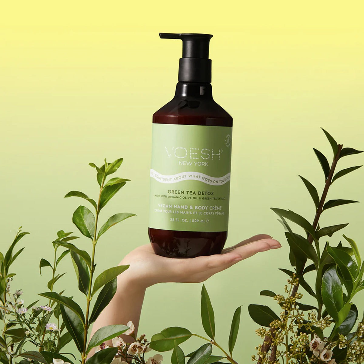 Vegan Body & Hand Creme - Green Tea Lotion 28 oz-3