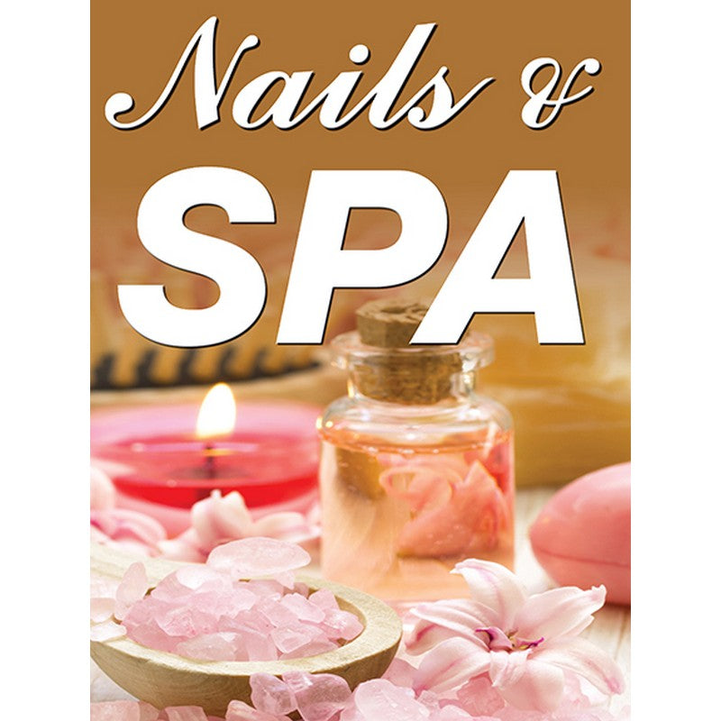 Holographic Window Decal - Naills & Spa - H-6 S