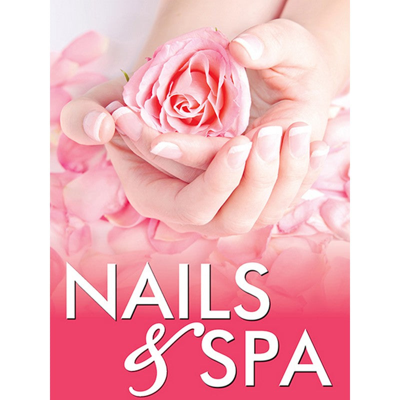 Holographic Window Decal - Naills & Spa - H-8 S