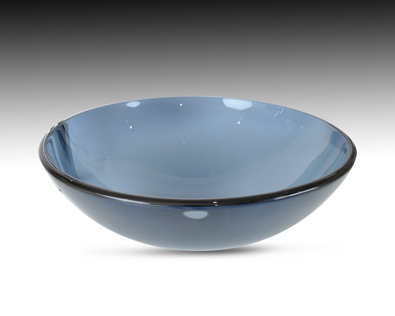 Basin Bathroom Glass Sink Vessel 16"